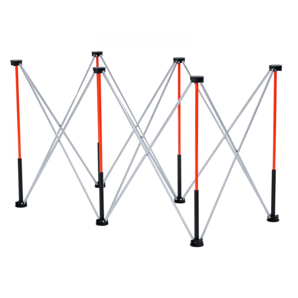 VEVOR Portable Folding Workstand, 1266 x 665 mm Collapsible Workbench, 1135 kg Weight Capacity, No Assembly Foldable Work Stand with Storage Bag, Table Top NOT Included, for Garage Workshop Outdoor