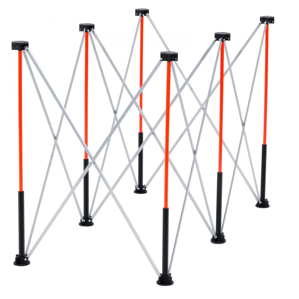 VEVOR Portable Folding Workstand, 1267 x 665 mm Collapsible Workbench, 1135 kg Weight Capacity, No Assembly Foldable Work Stand with Storage Bag, Table Top NOT Included, for Garage Workshop Outdoor