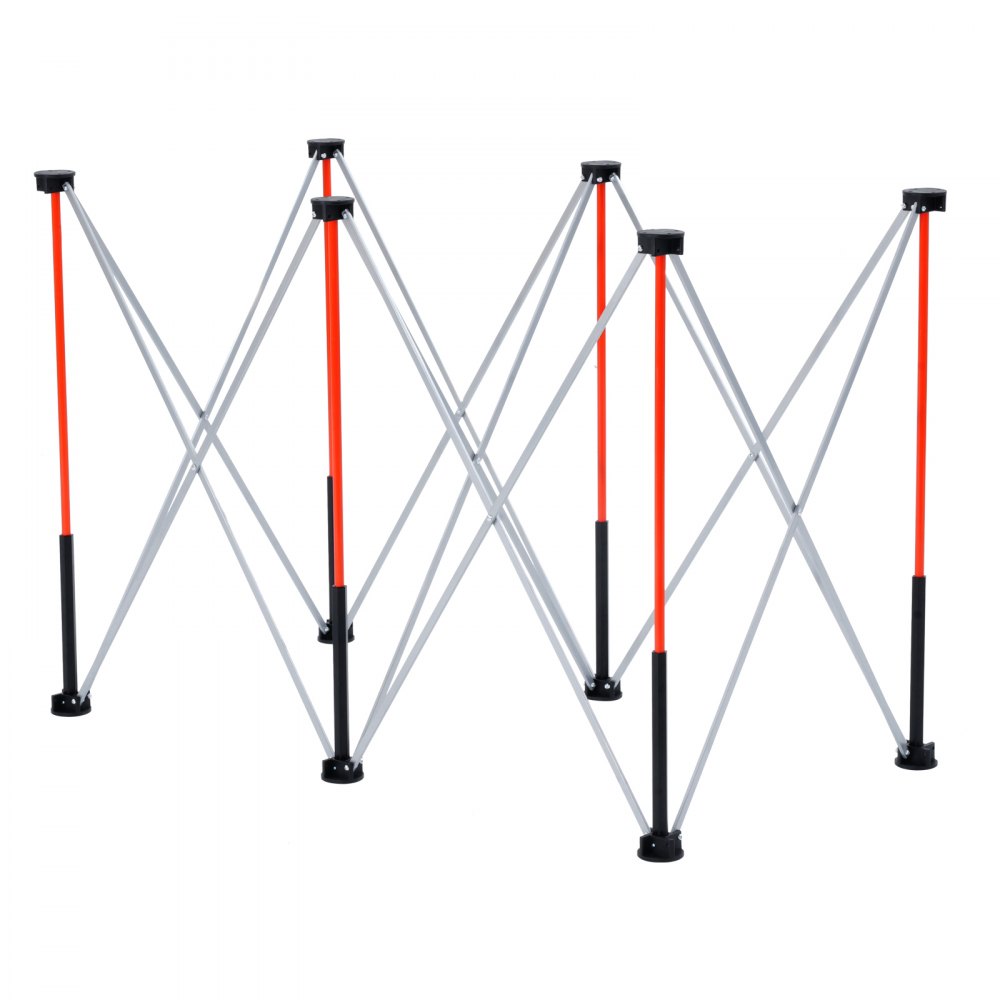 VEVOR Portable Folding Workstand, 1267 x 665 mm Collapsible Workbench, 1135 kg Weight Capacity, No Assembly Foldable Work Stand with Storage Bag, Table Top NOT Included, for Garage Workshop Outdoor