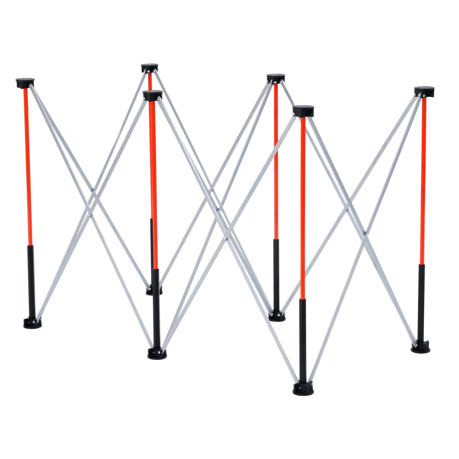 VEVOR Portable Folding Workstand, 1267 x 665 mm Collapsible Workbench, 1135 kg Weight Capacity, No Assembly Foldable Work Stand with Storage Bag, Table Top NOT Included, for Garage Workshop Outdoor