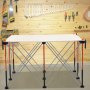 VEVOR Draagbare opvouwbare werkstandaard (1264 x 1264 x 733 mm), opvouwbare werkbankstandaard met een draagvermogen van 1589 kg en opbergtas (zonder tafelblad) voor garagewerkplaats