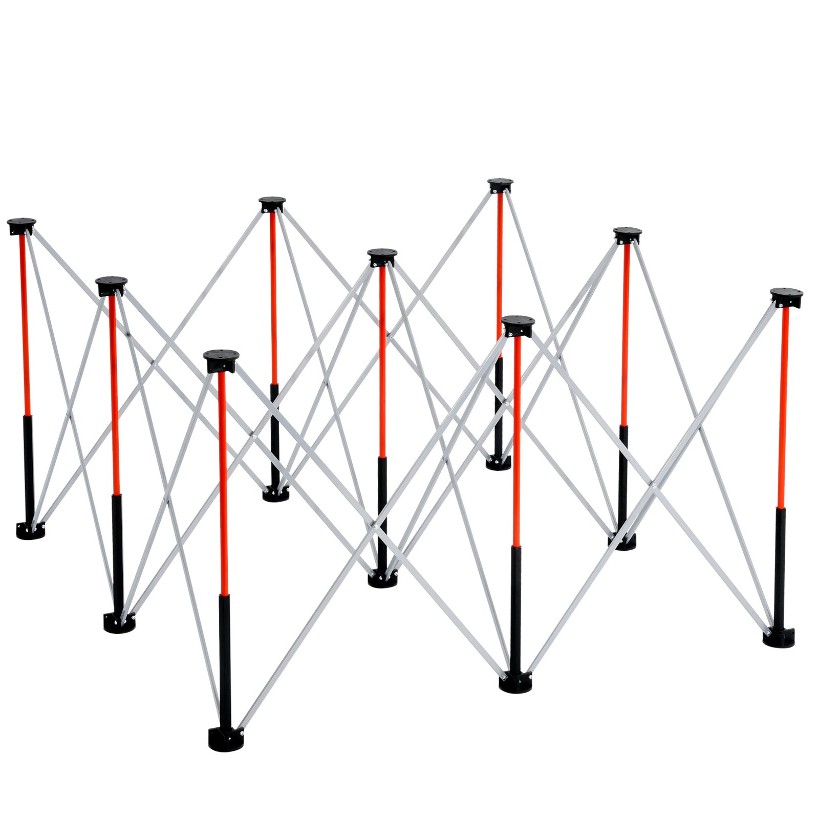 VEVOR Portable Folding Workstand, 1264 x 1264 mm Collapsible Workbench, 1589 kg Weight Capacity, No Assembly Foldable Work Stand with Storage Bag, Table Top NOT Included, for Garage Workshop Outdoor