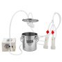 VEVOR Electric Goat Milking Machine, 3-L Food-Grade Stainless Steel Bucket, Milking Equipment with 5200 mAh Battery, 2 Teat Cups, Pulsation Vacuum Milking Machine, Impulse Milker (for goats only)