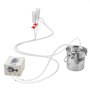 VEVOR Electric Goat Milking Machine, 3-L Food-Grade Stainless Steel Bucket, Milking Equipment with 5200 mAh Battery, 2 Teat Cups, Pulsation Vacuum Milking Machine, Impulse Milker (for goats only)