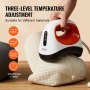 VEVOR Hat Press Machine, Mini Hat Heat Press for Caps with 3 Heating Levels, Cap Heat Press Machine with 6.1 x 3.5 inch Curved Heating Plate, Safety Base, and Glove, Automatic Shut-Off, White