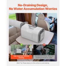 VEVOR Draagbare Airconditioner 4250BTU DC24V/AC Koeler Kamperen 510x270x315mm