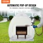 VEVOR Paint Booth DIY-spuitverf Spuitverf Beschermende tent Pop-up uitlaat Wit