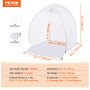 VEVOR Spuitverf Tent, 40 x 35 x 40 inch, Draagbare Pop-Up Spuitverf Tent met Ingebouwde Vloer, Afzuigkap en Opbergtas, Opvouwbare Spuitcabine voor Meubels, DIY Hobby Gereedschap Verfstation