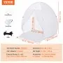 VEVOR Spuitverf Tent, 60 x 60 x 70 inch, Draagbare Pop-Up Spuitverf Tent met Ingebouwde Vloer, Afzuigkap en Opbergzak, Opvouwbare Spuitcabine voor Meubels, DIY Hobby Gereedschap Verfstation