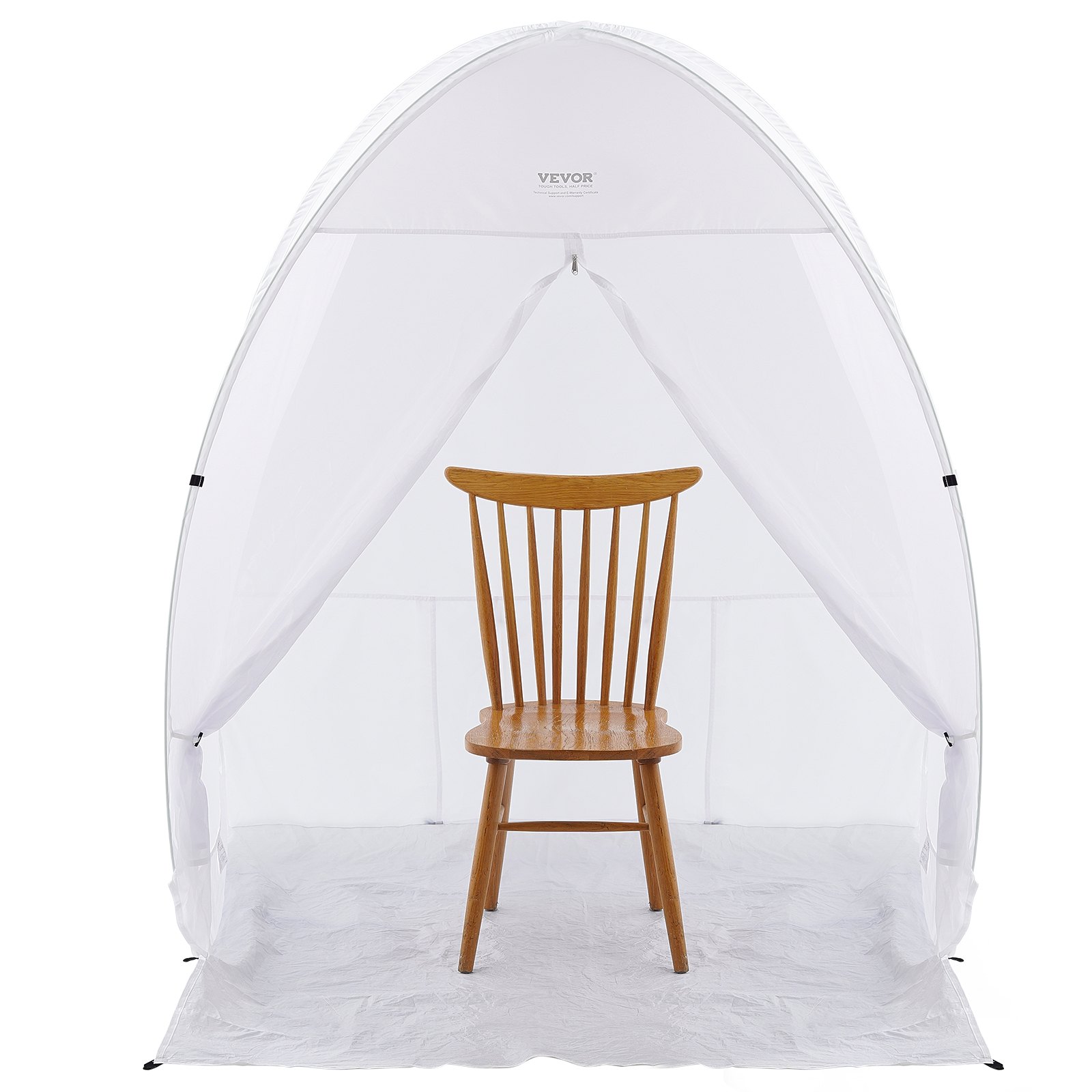 VEVOR Spuitverf Tent, 60 x 60 x 70 inch, Draagbare Pop-Up Spuitverf Tent met Ingebouwde Vloer, Afzuigkap en Opbergzak, Opvouwbare Spuitcabine voor Meubels, DIY Hobby Gereedschap Verfstation