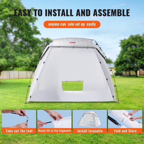 VEVOR spuitcabine spuitlak 228x158x158cm spuitlakbeschermingstent schildertent