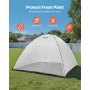 VEVOR Portable Paint Booth Tent, 116.14 x 114.96 x 79.53 inch Painting Tent Station, Spray Shelter with Built-in Floor & Mesh Screen, Large Space, Oxford Spray Painting Tents for Cupboard, Chairs