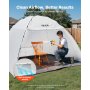 VEVOR Portable Paint Booth Tent, 115.35 x 90.55 x 74 inch Painting Tent Station, Spray Shelter with Built-in Floor & Mesh Screen, Large Space, Oxford Spray Painting Tents for Cupboard, Chairs, Tables