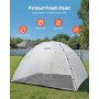VEVOR Portable Paint Booth Tent, 115.35 x 90.55 x 74 inch Painting Tent Station, Spray Shelter with Built-in Floor & Mesh Screen, Large Space, Oxford Spray Painting Tents for Cupboard, Chairs, Tables