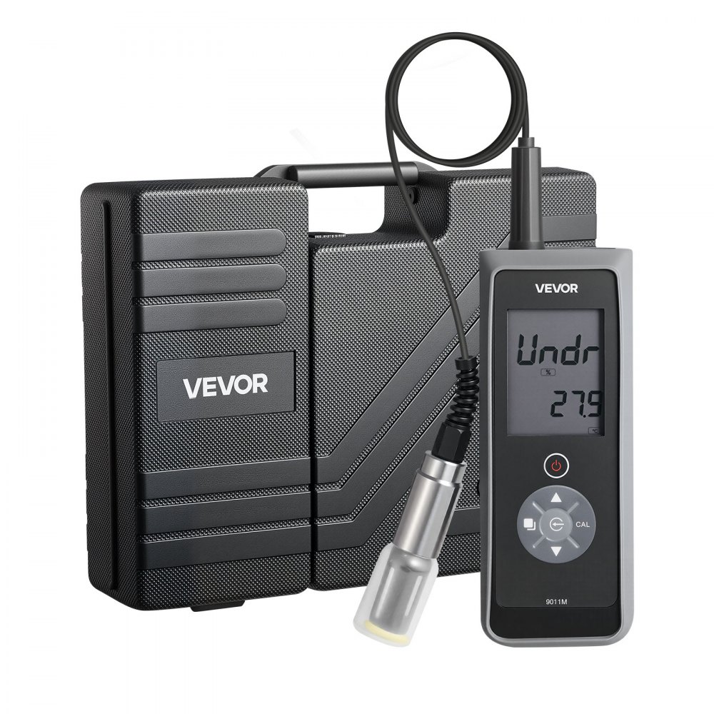 VEVOR opgeloste zuurstofmeter, meetbereik 0,0-20,0 mg/l, draagbare testkit met 4 m elektrodekabel, membraanset en draagtas, gegevensopslag, opgeloste zuurstofmeter voor vijvers