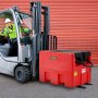 VEVOR Portable Diesel & Gasoline Tank, 48 Gallon, 10.6GPM Flow Rate, Diesel Fuel Tank with 12V Electric Transfer Pump, 13.1ft Hose, Auto Fueling Nozzle, Transfer Tank for Easy Fuel Transportation, Red