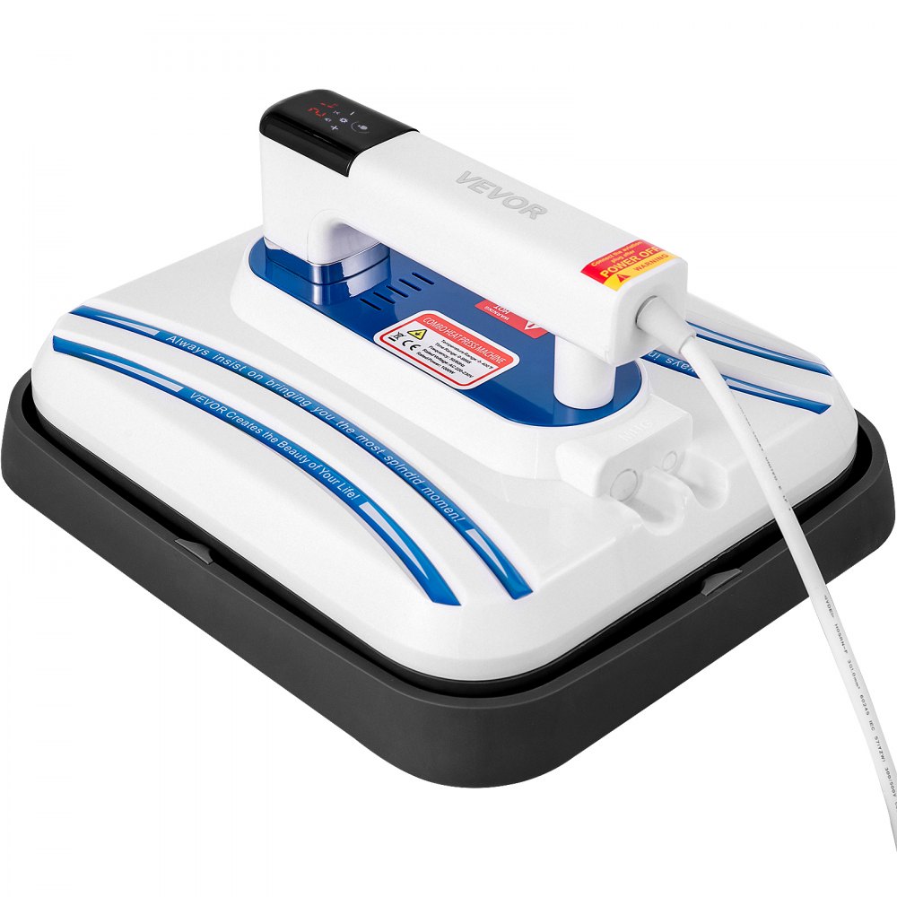 Vevor T-shirt-hitteper Machine Warmteoverdracht Sublimatie Mini 30x25 Cm Blauw