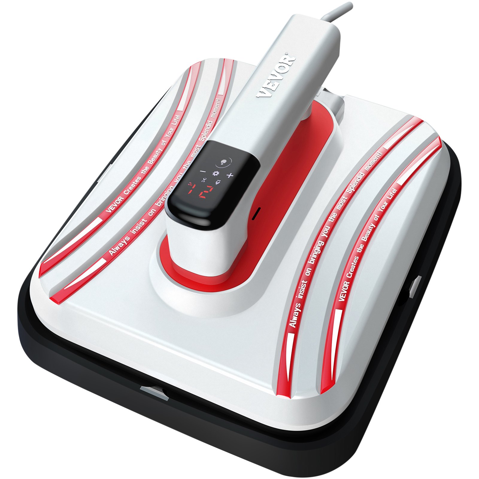 VEVOR Heat Press 12 x 10 Inch Easy Press 800W Mini Press Portable Easy Mini Press Vibration Function Double-tube Heating Heat Press Machine for T Shirts with Sensitive Touch Screen Display