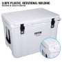 VEVOR passieve koelbox ijsbox 71,57 l, geïsoleerde koelbox camping thermobox 60-65 blikjes, campingbox koelkast met flesopener, isolatie koelbox draagbaar, ijskistkoeler multifunctioneel