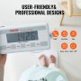 VEVOR Portable Medical Scale, Professional Physician Scale for Weighing - with Anti-slip Platform, 2 Units, Hold & Tare Function, Digital Physician Weight Scale for Gym Home Hospital, 440LBS Capacity