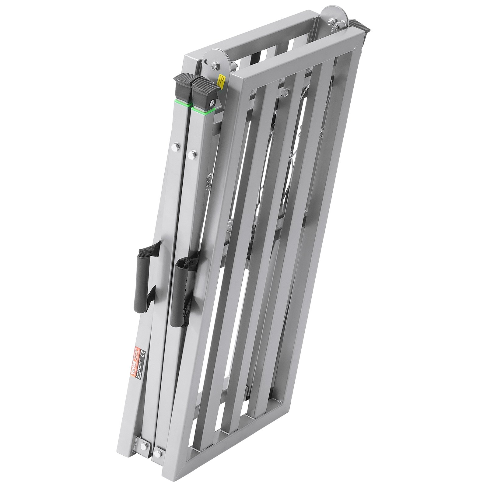 VEVOR Werkplatform 800-1295 mm, Opvouwbare trap van gelegeerd staal, Draagbaar werkplatform, Draagvermogen 400 kg, Trap voor het schilderen van gipsplaten, schoonmaken, wassen