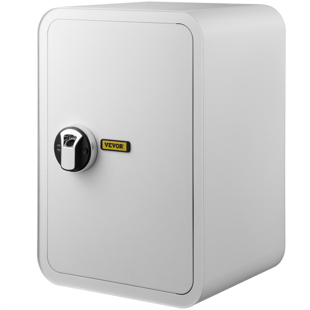 VEVOR Elektronische Kluis Witte Digitale Kluis 1,8 Kubieke Voet Digitale Elektronische Kluis Gemaakt van Gelegeerd Staal met een Deur van 3 mm Dik en 2 Ontgrendelingsmethoden voor Thuis Hotel Kantoor