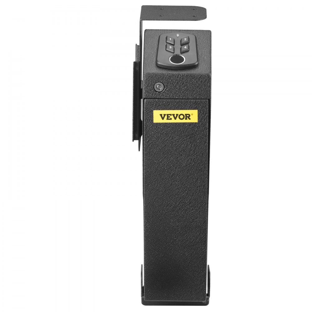 VEVOR Brandwerende Kluis met Sleutel 7,3 x 19 x 35,5 cm, Kluis met Cijferslot 3,3 kg, Wapenkluis Brandwerend Waterdicht met Vingerafdrukscanner, Meubelkluis Elektronisch Slot met Stalen Constructie