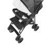 VEVOR Lightweight Stroller, Compact Easy Fold MultiPosition Recline Canopy Backrest, Carbon Steel Frame, Large Storage Basket, Umbrella Toddler Baby Stroller for Travel and More, Black/White