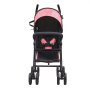 VEVOR Lightweight Stroller, Compact Easy Fold MultiPosition Recline Canopy Backrest, Carbon Steel Frame, Large Storage Basket, Umbrella Toddler Baby Stroller for Travel and More, Black/Pink