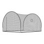 VEVOR Baseball Batting Cage, 12.0 x 10.2 x 7.6 FT Freestanding Portable Batting Cage, Hitting Cages with 4-Ply Knotless Polyester & Pitching Machine Opening, Battings Cages Netting for Outdoor