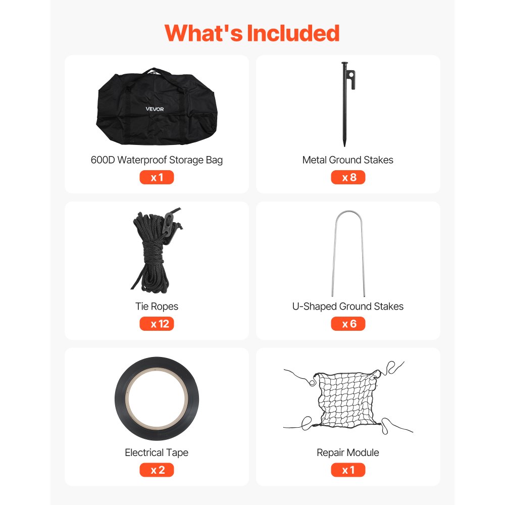 VEVOR honkbal slagkooi (halfrond) net 678x370x240 cm, draagbaar trainingsnet met 4-laags en knooploos polyesterweefsel en opening voor werpmachines, incl. softbal trainingskooi net