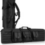 VEVOR Rifle Bag 1 Piece Gun Bag, 1016 mm Portable Long Gun Case 2 Rifles & 2 Pistols, Hunting Rifle Bag Black, Gun Bag Waterproof Rifle Case Weapon Bag incl. Molle System