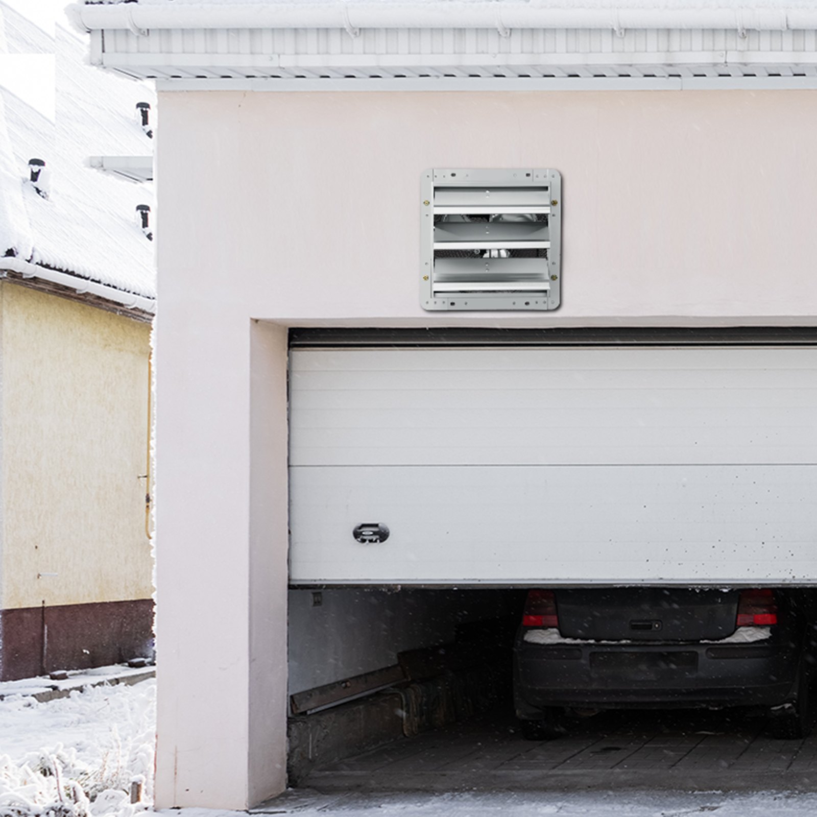 VEVOR 254 mm 1400 RPM 753 CFM aluminium wandgemonteerde afzuigventilator met AC-motor, ventilatie en koeling voor kassen, garages, schuren, winkels