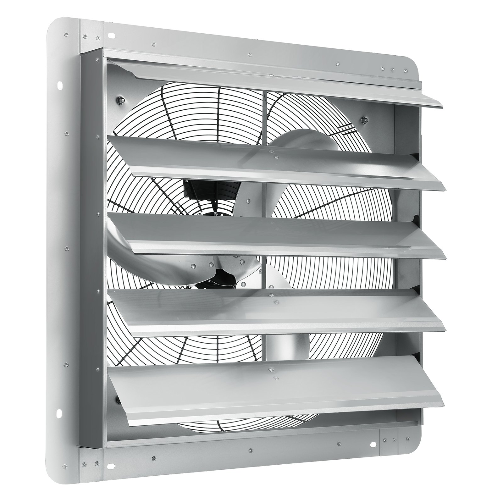 VEVOR 610mm 1400RPM 2892CFM aluminium wandgemonteerde zolderventilator met AC-motor, ventilatie en koeling voor kassen, garages, schuren en winkels