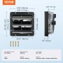 VEVOR 254 mm afzuigventilator, temperatuur-vochtigheidsregeling, EC-motor, 843 CFM, wandventilator met snelheidsregeling, ventilatie en koeling voor kassen, garages, schuren