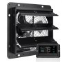 VEVOR 254 mm afzuigventilator, temperatuur-vochtigheidsregeling, EC-motor, 843 CFM, wandventilator met snelheidsregeling, ventilatie en koeling voor kassen, garages, schuren