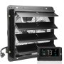 VEVOR 406 mm afzuigventilator, temperatuur-vochtigheidsregeling, EC-motor, 1747 CFM, wandventilator met snelheidsregeling, ventilatie en koeling voor kassen, garages, schuren