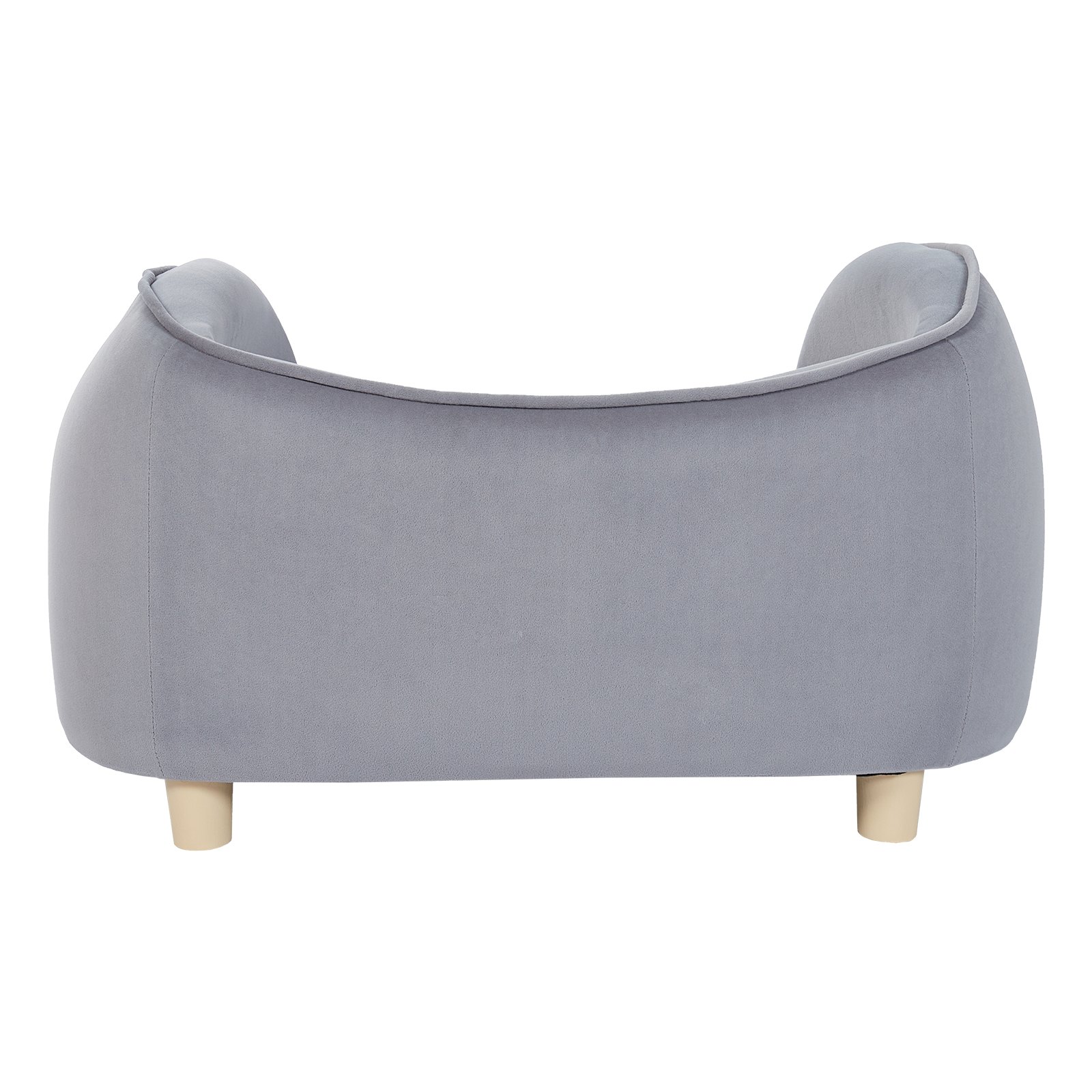 VEVOR Huisdierenbank, Hondenbank voor Kleine Honden en Katten, Zacht Fluwelen Hondenbed, Draagvermogen 30 kg Kattenbank, Hondenbed, Huisdierbed Donkergrijs