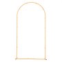 VEVOR Arch Backdrop Stand, 2 x 1 m, Stable Structure, Easy Assembly, 1 Set Gold Metal Arch Backdrop Stand for Wedding, Birthday Party, Graduation, Holiday Celebration, and Ceremony Decoration