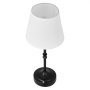 VEVOR Draadloze tafellamp met stoffen kap en ingebouwde oplaadbare accu van 5200 mAh, bureaulamp (16 x 16 x 40 cm), dimbaar (3 standen), tafellamp voor bar, zwart