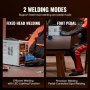 VEVOR Cordless Spot Welder, 788H Pulse Spot Welder and Battery Charger, Portable High Power Cordless Welder with 2 Welding Modes and LED Lighting for 0.15mm Pure Nickel, 18650 14500 Battery