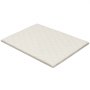VEVOR Japanse futonmatras (2032 x 1524 x 63,5 mm), opvouwbare tatami (queensize), vloermatras met opbergtas en bevestigingsmateriaal, 9-laags slaapmat voor meditatie en yoga, wit