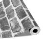 VEVOR Peel and Stick Wallpaper, 45cm x 10m Contact Paper Gray Brick Waterpoof Self Adhesive, Easy to Clean & Peel Wall Decorative Vinyl Roll for Bedroom Kitchen Office Bathroom Desk