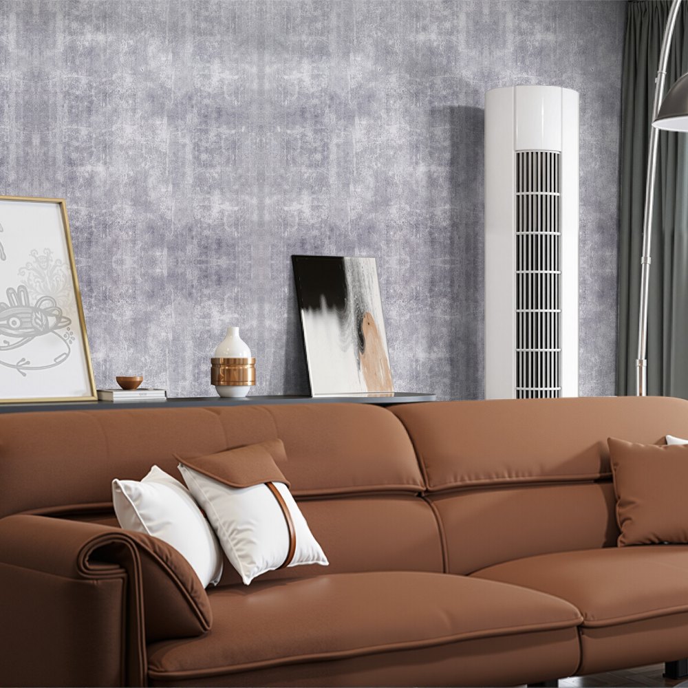 VEVOR Zelfklevend Behang, 45 cm x 15 m, Muurbehang, Zelfklevende Folie in Industriële Stijl, Meubelfolie, Meubelsticker, Decoratieve Behangrol voor Slaapkamer, Keuken, Kantoor, Badkamer, Donkergrijs