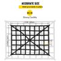 VEVOR Cargo Net, 4.2\' x 5.5\' Cargo Net for Pickup Truck Bed, Heavy Duty Cargo Nets with Cam Buckles & S-Hooks & Cross Strap, Truck Bed Cargo Net for Trailer SUV Roof Rack (50\" x 66\")