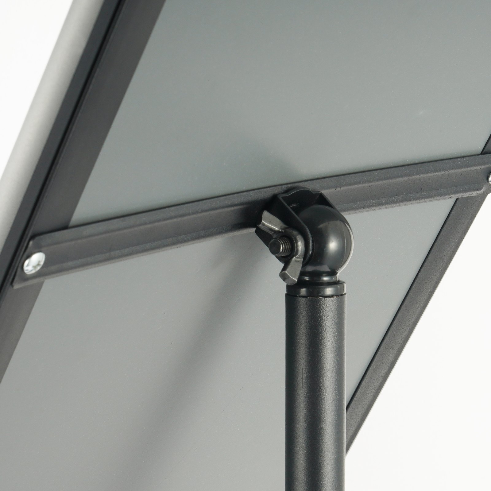 VEVOR Informatiestandaard 420 x 297 mm Verticaal en horizontaal verstelbare posterstandaard, robuuste staande bordhouder met ronde voet voor displays, reclame en buitengebruik, zwart