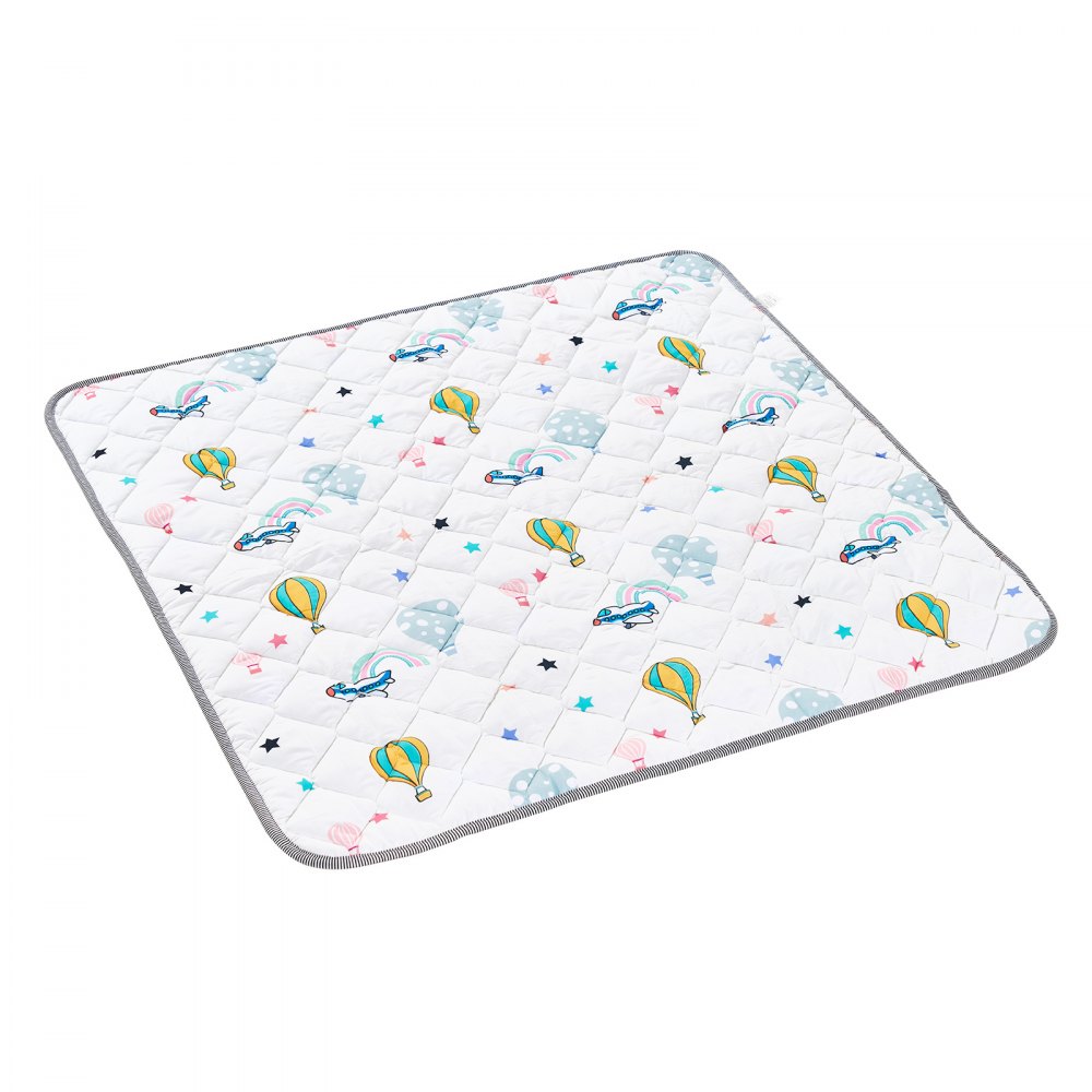 VEVOR Baby Speelmat, 50 x 50 inch, Baby Kruipmat, Antislip Eendelig Zacht Baby Speelmat, Opvouwbare Vloermat, Waterdichte Activiteiten Speelmatten voor Baby's, Peuters, Zuigelingen, Machinewasbaar, Voor Buiktijd Spelen en Liggen