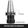 VEVOR 5-delige spantangset, CAT40 ER32 spantanghouder, voor CNC-graveermachine en freesdraaibank (CAT40 ER32)