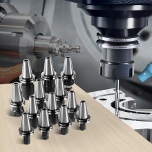 VEVOR CAT40 Collet Holder ER 16/32 Collet Set, 35 PCs, SLN FMB ER16/32 APU Tool Holders Spring Steel Collet Chucks with 10 Pull Studs and 3 Wrenches, for Milling Machine Drill Presses Boring Machine
