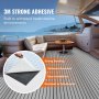 VEVOR Boat Flooring, EVA Foam Boat Decking, 2400 x 1160 x 6mm, Non-Slip Self Adhesive Flooring, 27840cm² Marine Carpet for Boats, Yachts, Pontoons, Kayak Decks